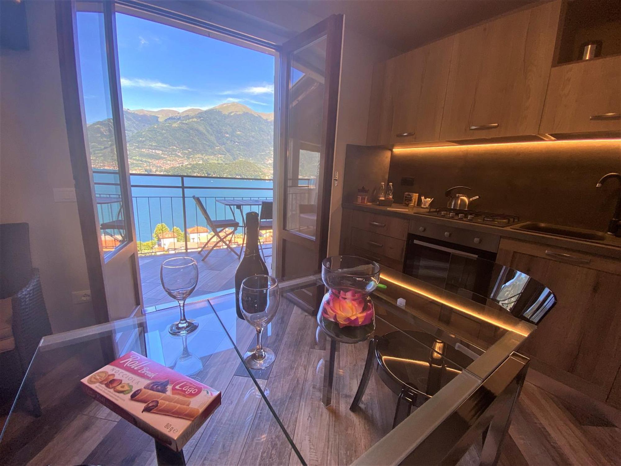 Il Bellavista Appartement Lezzeno Kamer foto